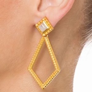 Julie Vos Cairo Earrings 24k plated gold
